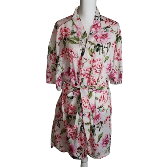Show Me Your Mumu Brie Garden of Bloom Floral Print Robe One Size Fits Most - Picture 2 of 10